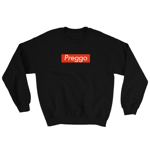Black Preggo "Soopreem" Parody Maternity  Sweatshirt