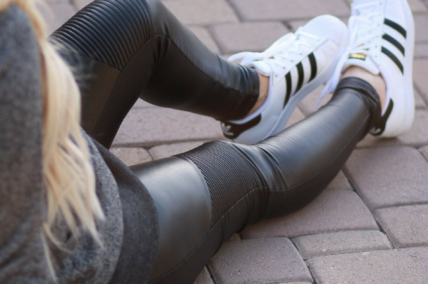 [#BumpStyleApproved: New pair of flattering leggings are in town, Preggos gotta have it!] - [Leather Leggings from Preggo Leggings]