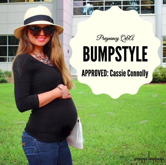 [Bump Style Approved: Pregnancy Style Q&A with Cassie Connolly] - [Wearing Black top and Maternity Pants]