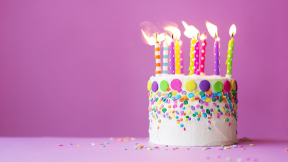 [You! Lingerie turns 9 (and we couldn't have done this without YOU)!] - [Happy Birthday Cake]