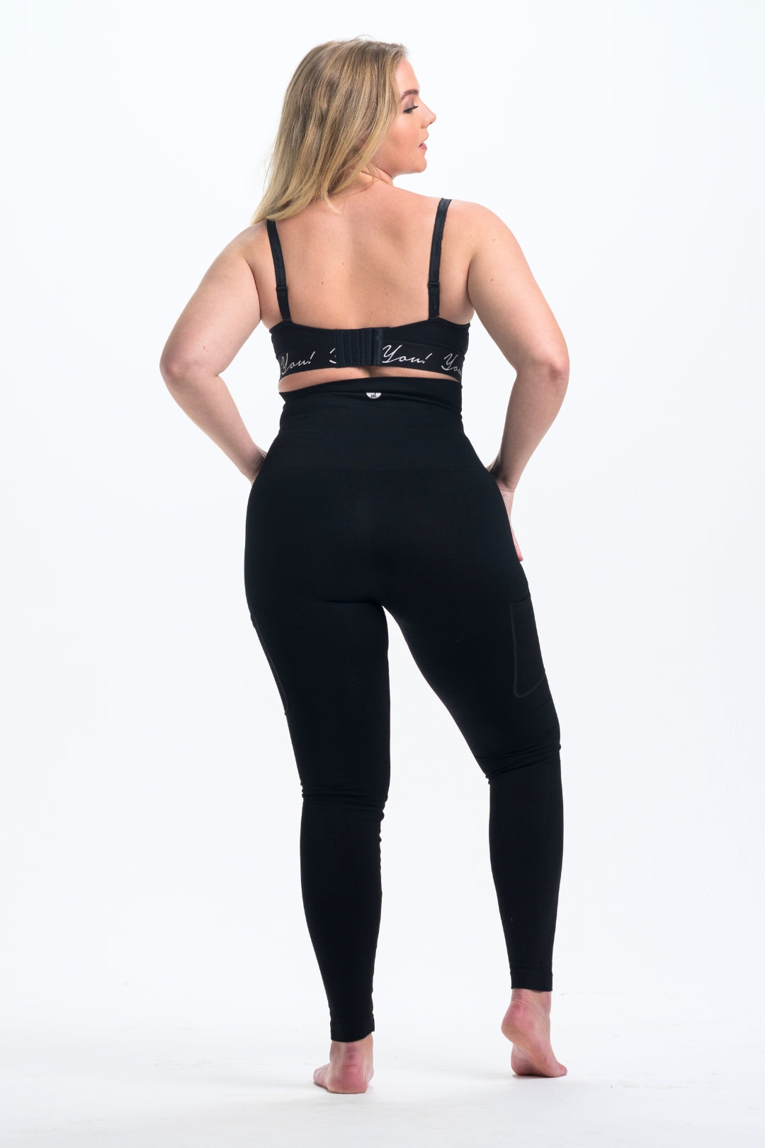Women's black Snapback™ Postpartum Leggings - Preggo leggings – Joli-Glo  Maternity