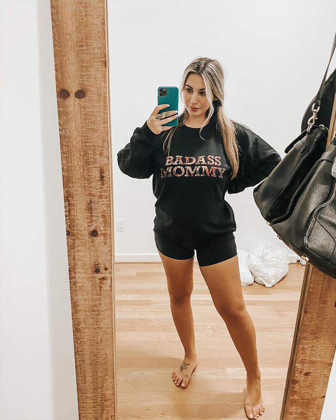 Badass Mommy Roses Sweatshirt
