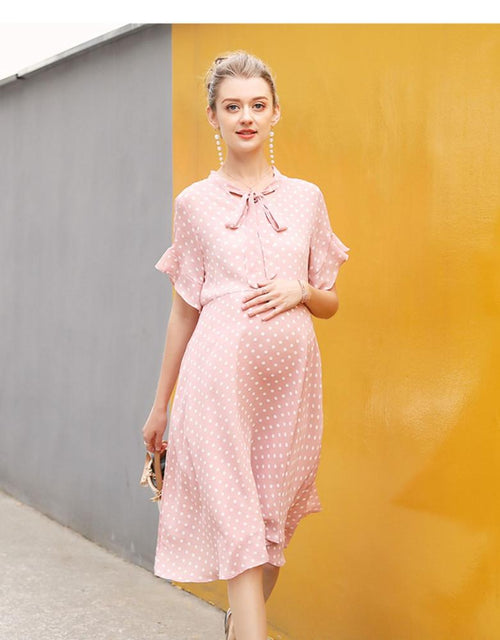 Dot You Mama Maternity Dress - Pink L / Pink Dot You Mama Maternity Dress - Pink L / Pink