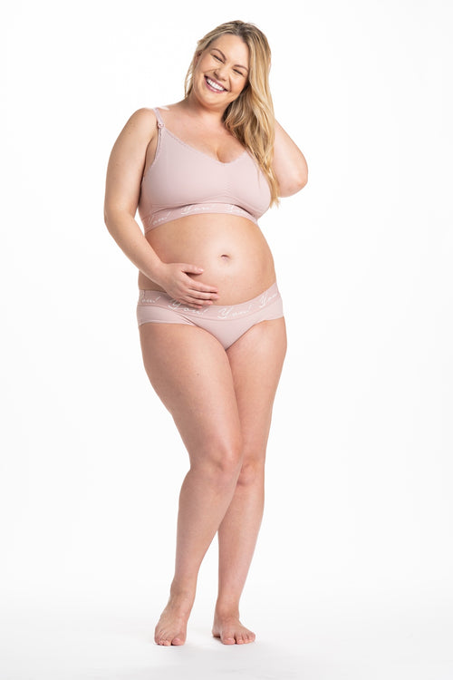 [Iris Maternity and Nursing Bra] - [Bump Front View]