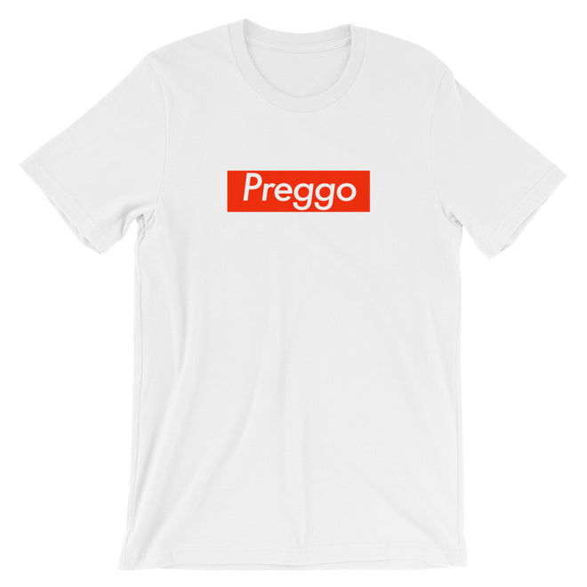 White Preggo "Soopreem" Parody T-Shirt